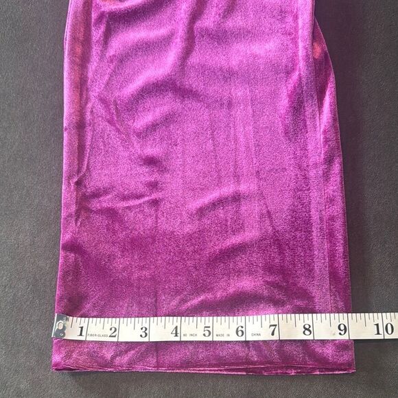 Women’s Pink Double Breasted Velvet 2 Piece Pant Suit Peak Lapel Size L NWT - Picture 12 of 13